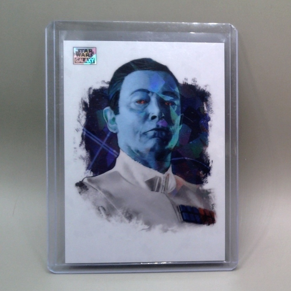 Topps Star Wars Galaxy Grand Admiral Thrawn Prism Refractor Card 115/150 #33